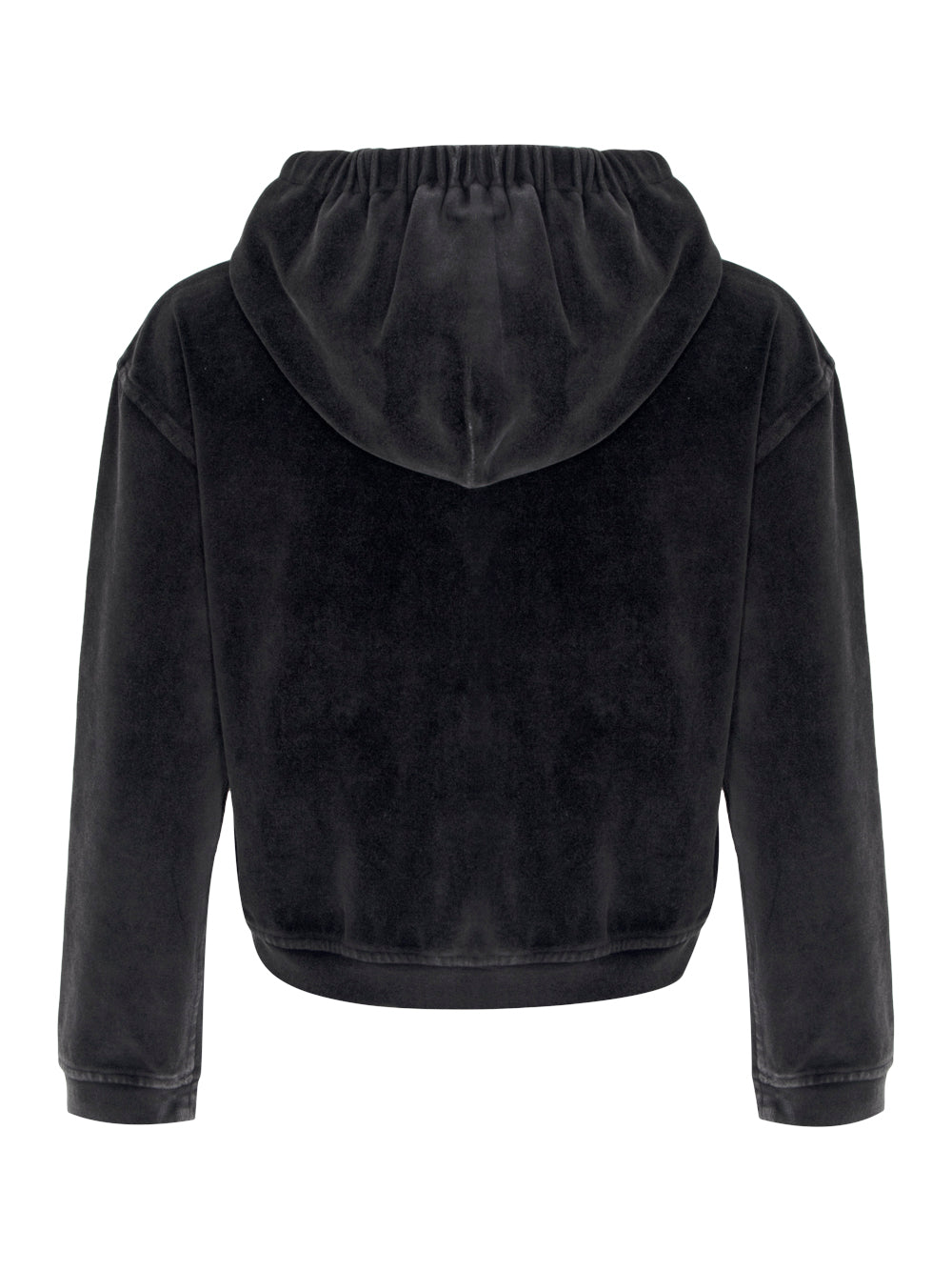 AlexanderWang-AppleLogoShrunkenZipUpHoodieinVelour-Black-2