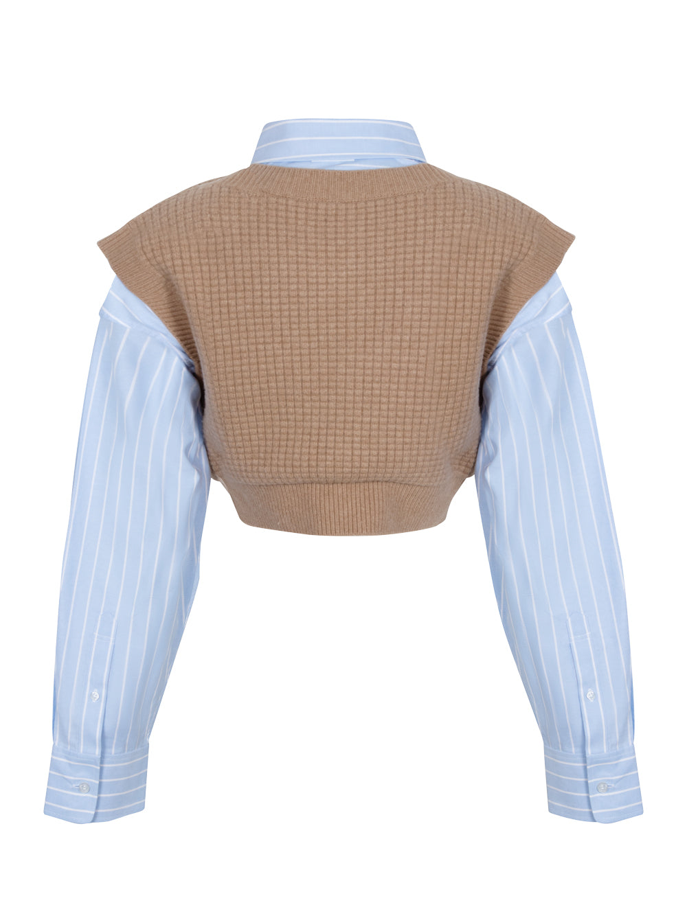 AlexanderWang-Bi-LayerWaffleTankVestinBoiledWool-Blue_Camel-2