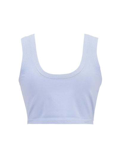 Crystal Trim Bra Top (Blue)