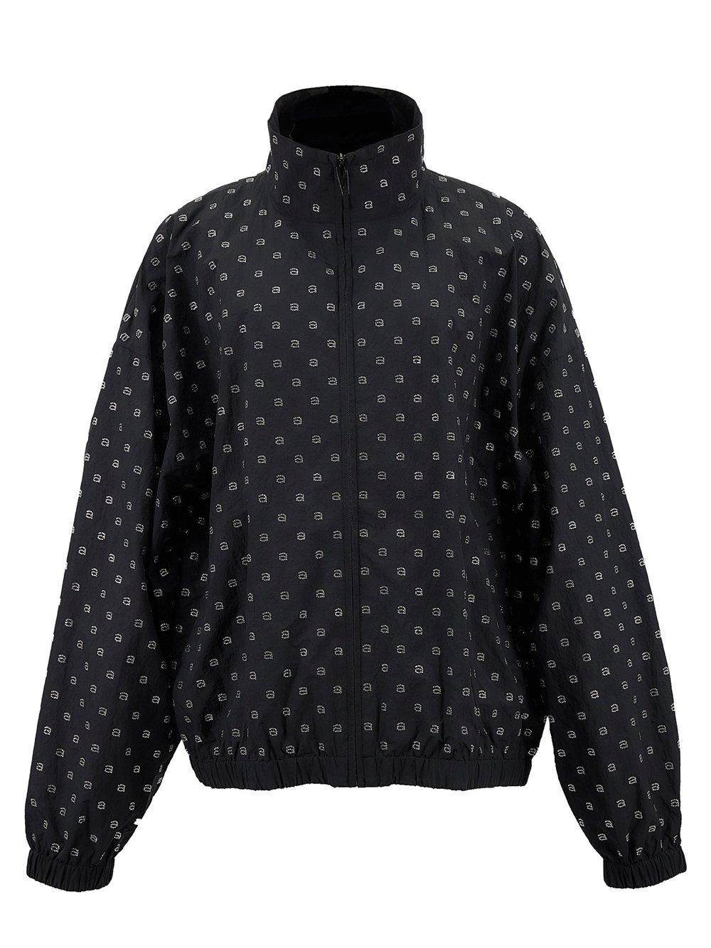 AlexanderWang-Hotfix-CoachesJacketinCrinkleNylon-Black-1