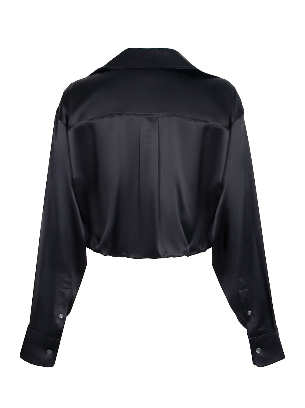 AlexanderWang-LayeredButtonDowninSilkCharmeuse-Black-2