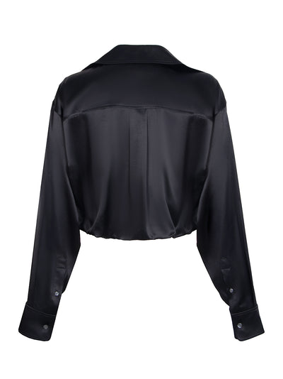 AlexanderWang-LayeredButtonDowninSilkCharmeuse-Black-2