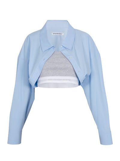 AlexanderWang-LayeredCropBoleroinCompactCotton-ChambrayBlue-1