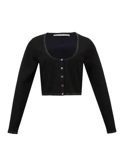 AlexanderWang-Logo-TrimCroppedCardigan-Black-1