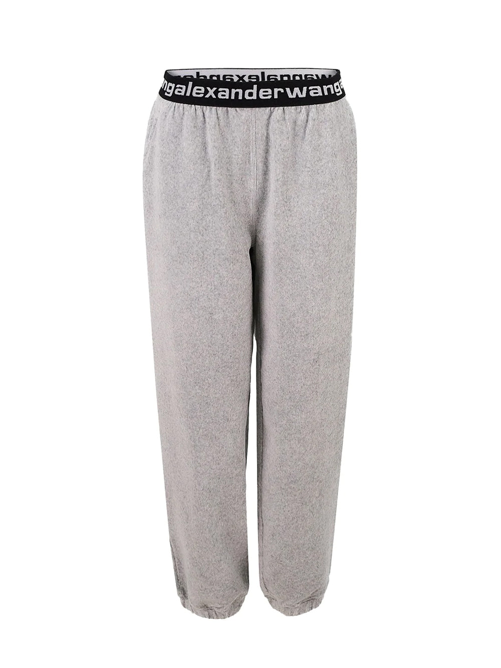 Logo Elastic Jogger in Stretch Corduroy (Grey)