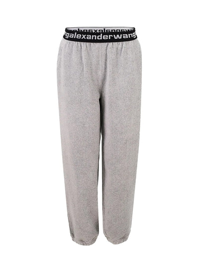 Logo Elastic Jogger in Stretch Corduroy (Grey)