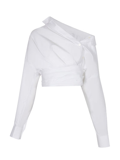 AlexanderWang-WrappedFrontShirtinCottonShirting-White-1
