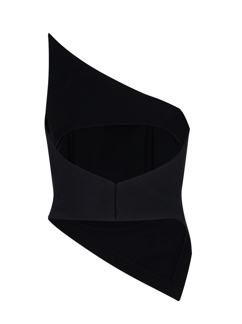 Asymmetric One-Shoulder Top (Black)