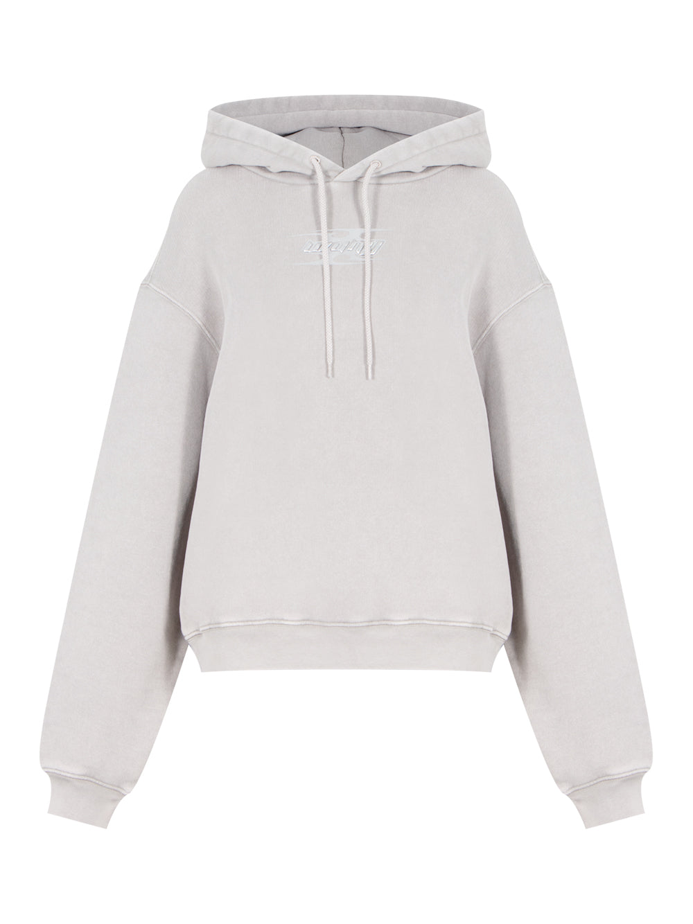 Blade Logo-Embossed Hoodie (Washed Oyster)