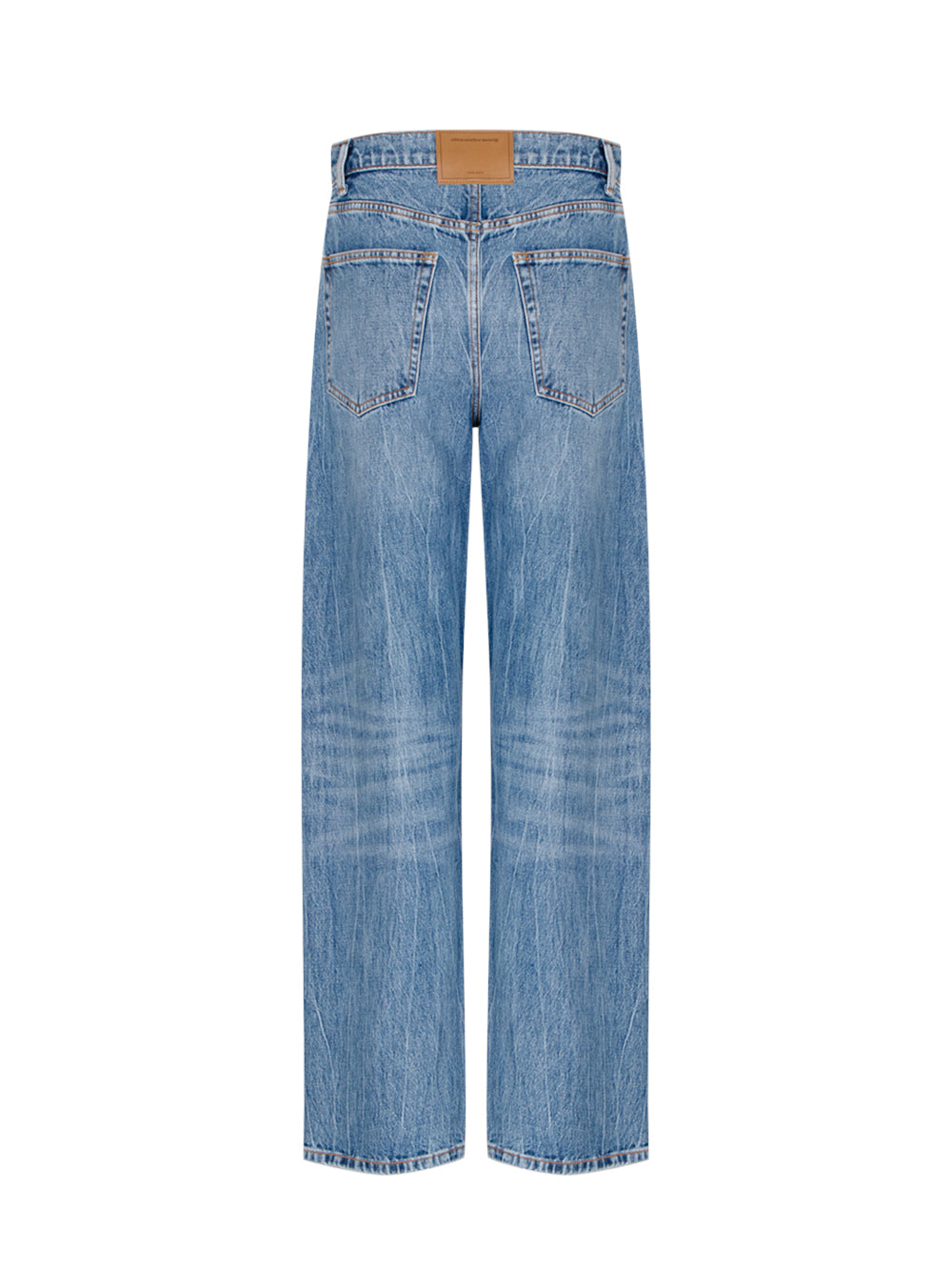 Blade Logo-Embroidered Balloon Jeans (Medium Indigo)