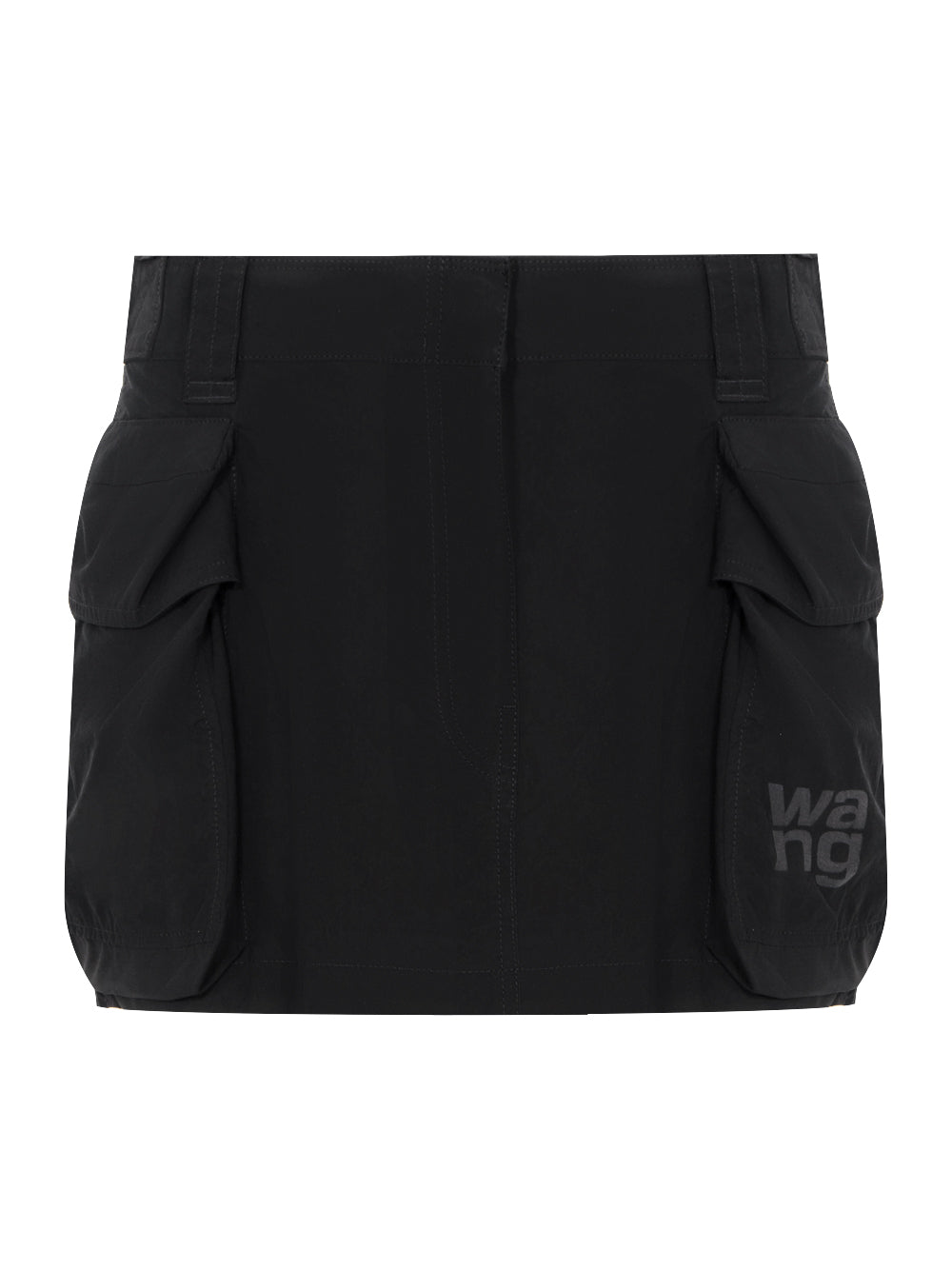 Cargo Mini Skirt With Oversized Pockets (Black)