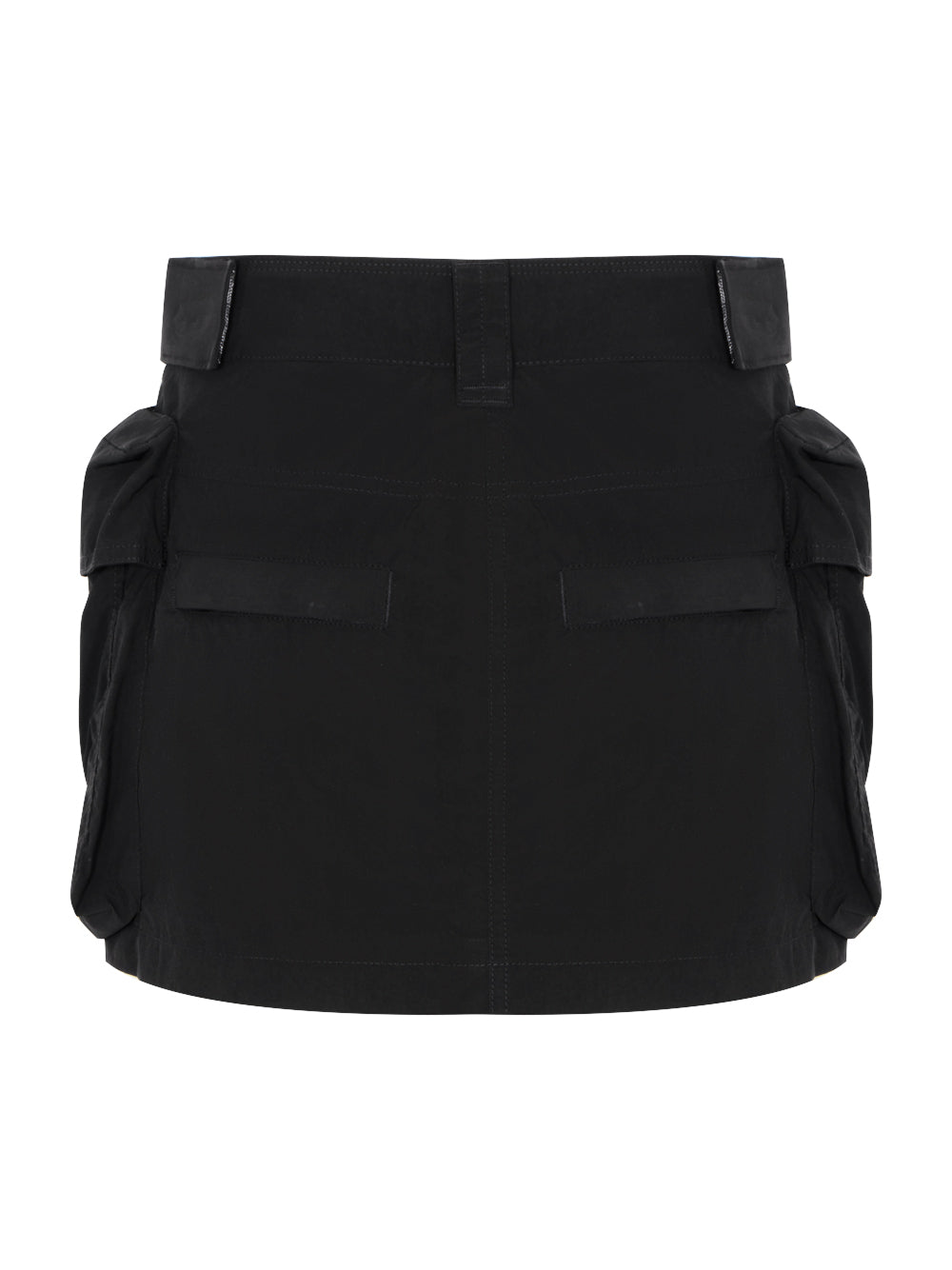 Cargo Mini Skirt With Oversized Pockets (Black)
