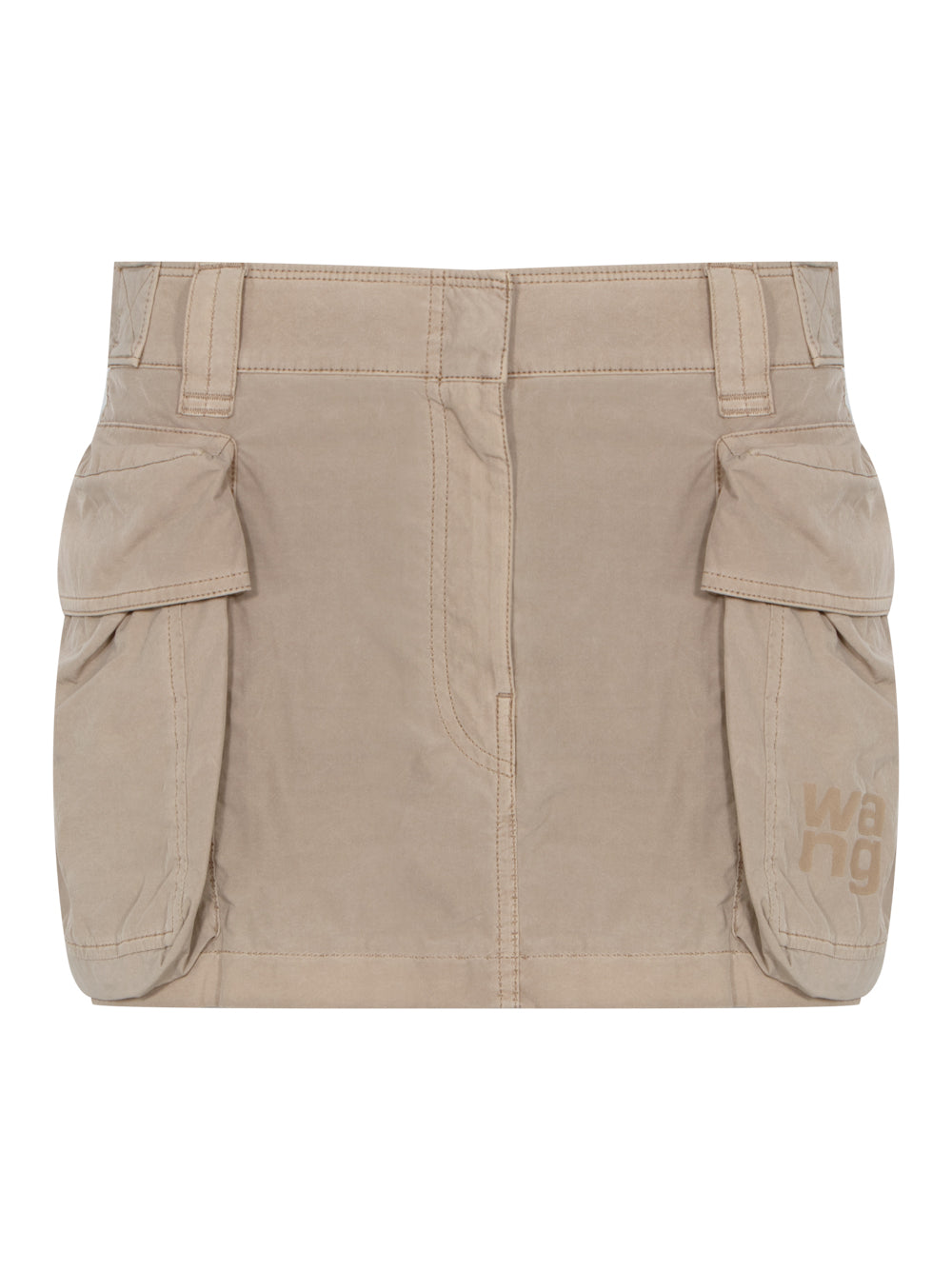 Cargo Mini Skirt With Oversized Pockets (Safari)