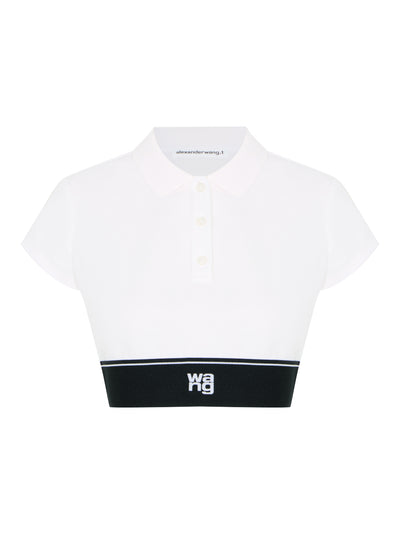 Cheerleader Polo Top (White)