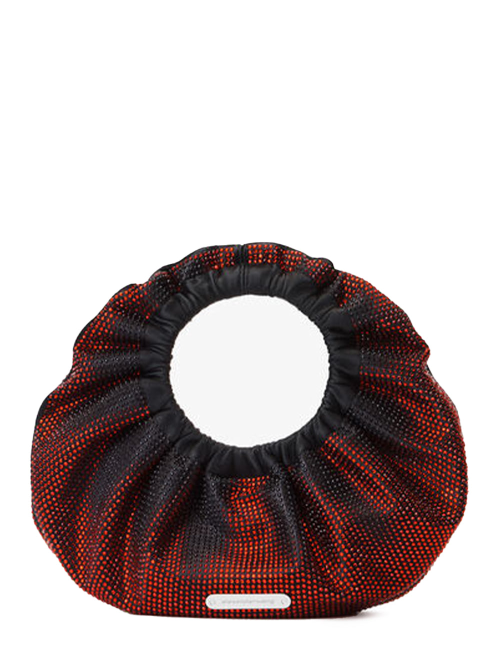 Crescent Mini Top Handle Bag (Black/Burny Cherry)