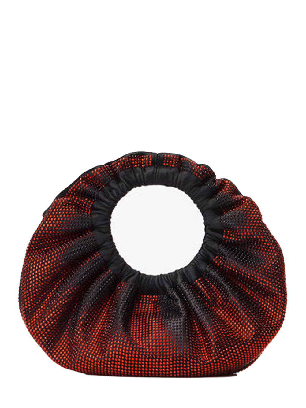 Crescent Mini Top Handle Bag (Black/Burny Cherry)