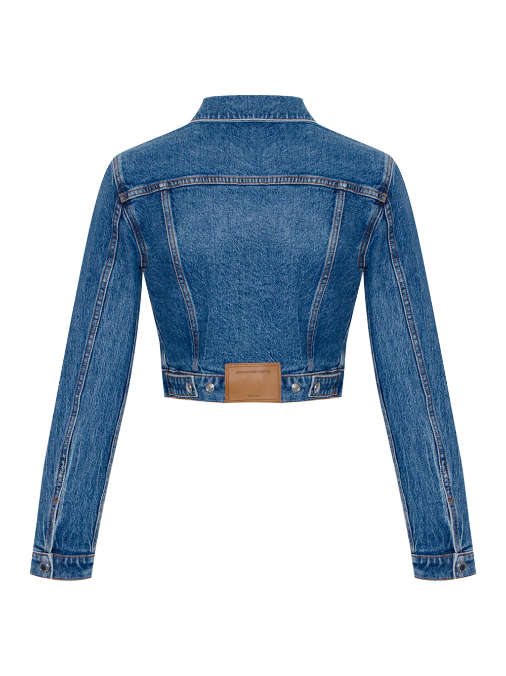 Cropped Trucker Jacket (Deep Blue)