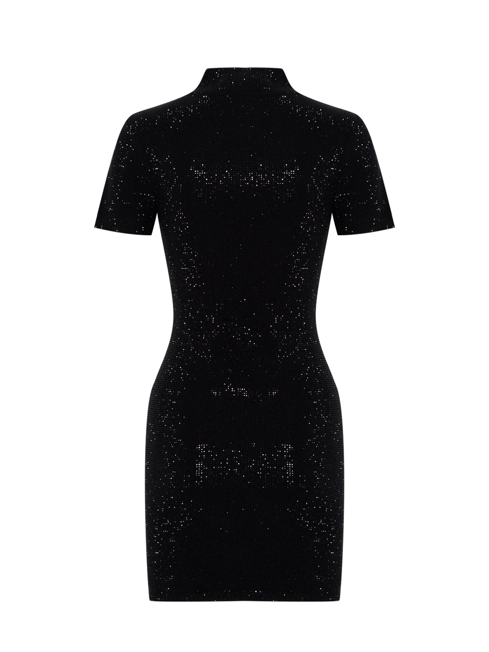 Crystal Hotfix Minidress (Black)