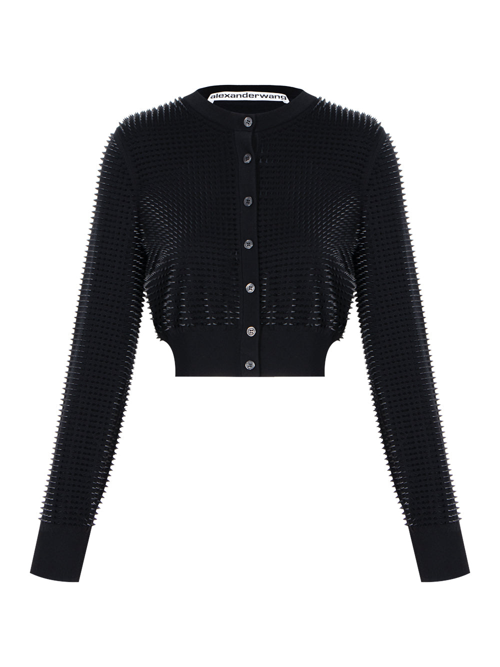 Custom 3D-Molded Spike Cardigan (Black)