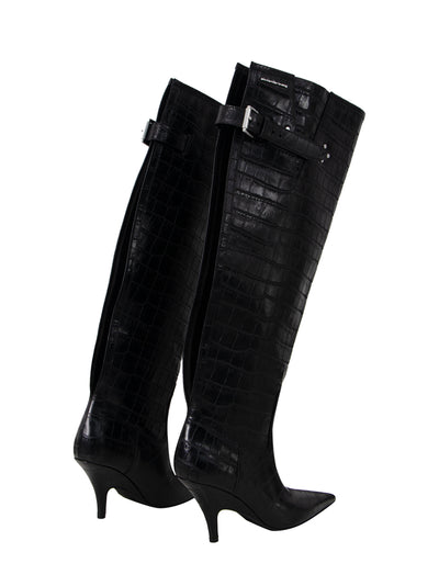 Diablo Open Back Tall Boot (Black)