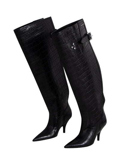 Diablo Open Back Tall Boot (Black)