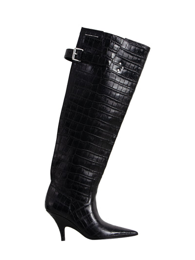 Diablo Open Back Tall Boot (Black)