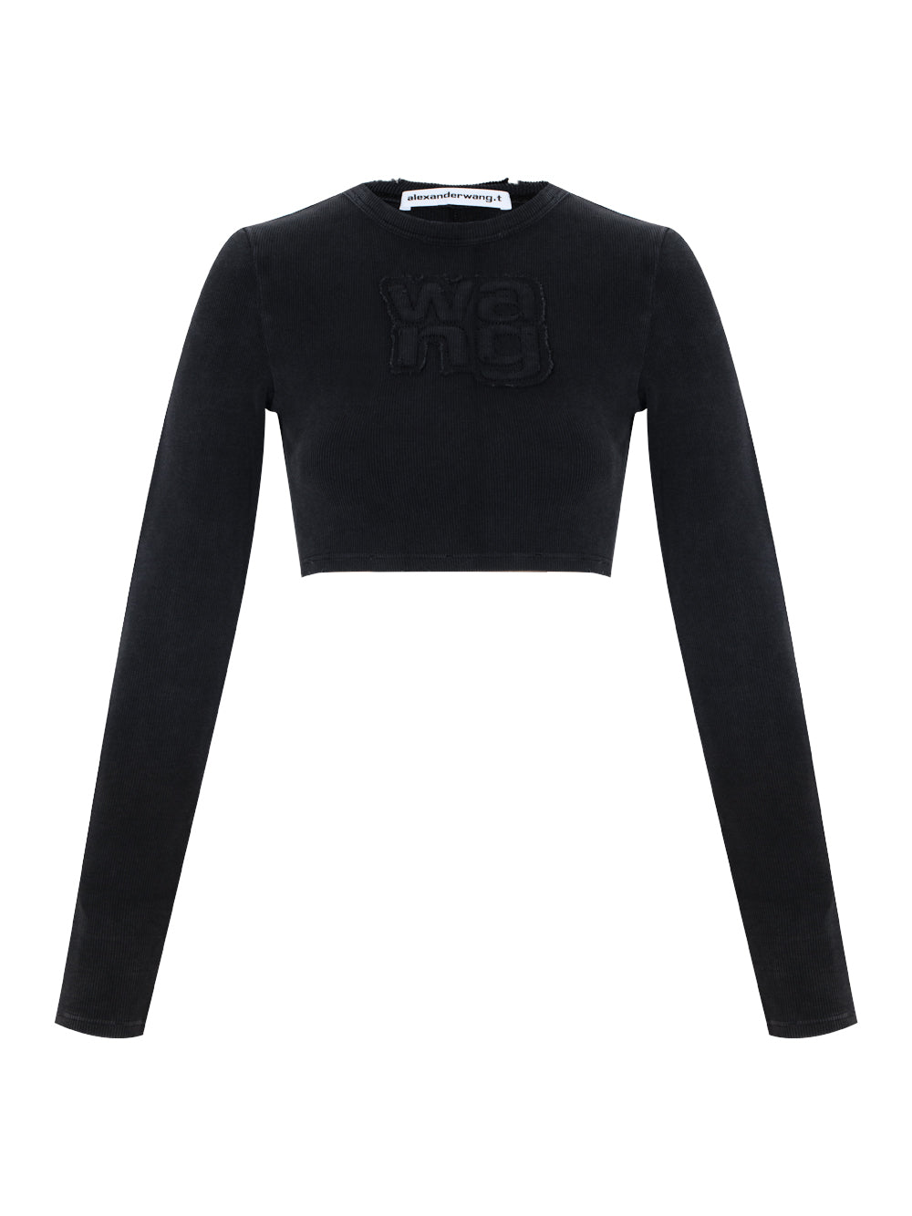 Distressed Logo Longsleeve Tee (Washed Magnet)