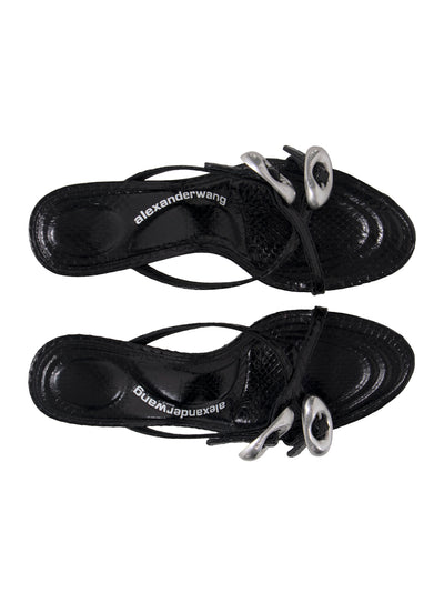 Dome 85 Strappy Slide Sandal (Black)