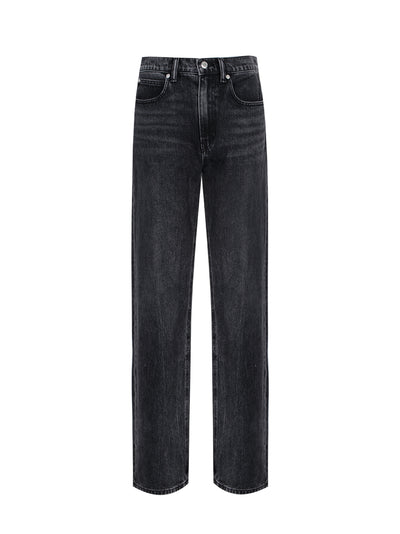 EZ Mid Rise Jeans With Logo Pocket (Grey Aged)