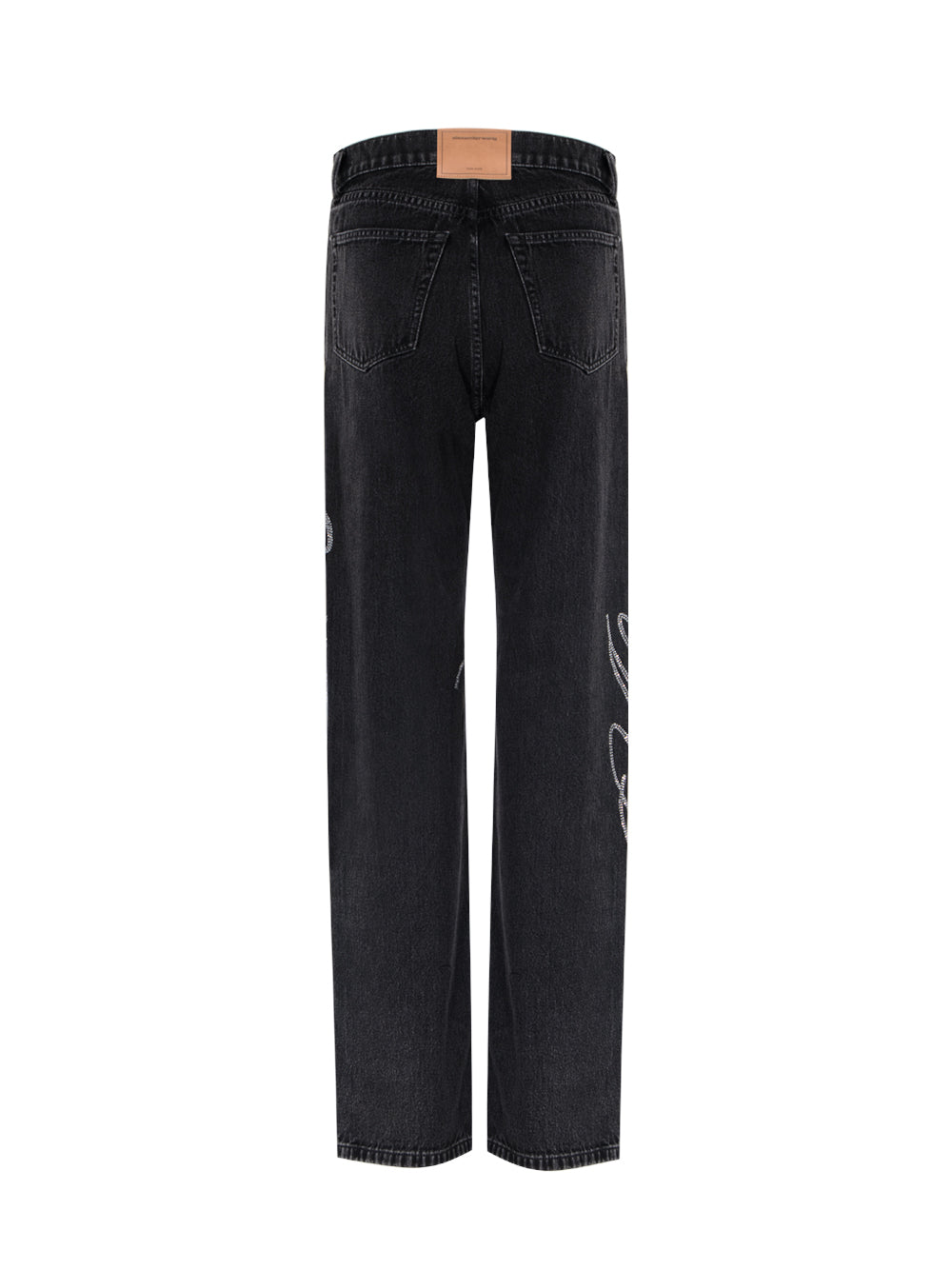 Ez Mid Rise Jeans In Hotfix Logo (Grey Aged)