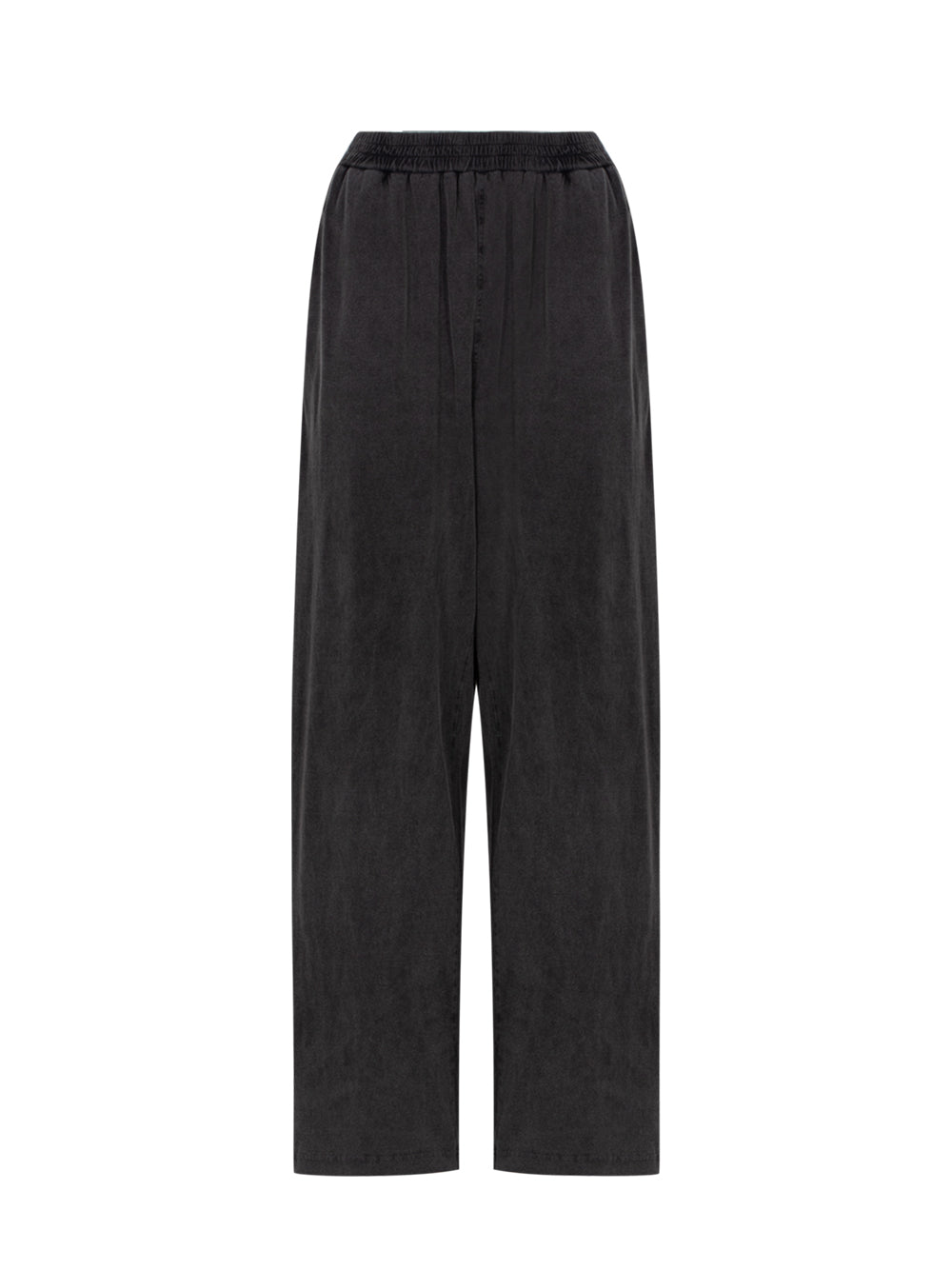 High Waisted Relaxed Sweatpants (Washed Charcoal)