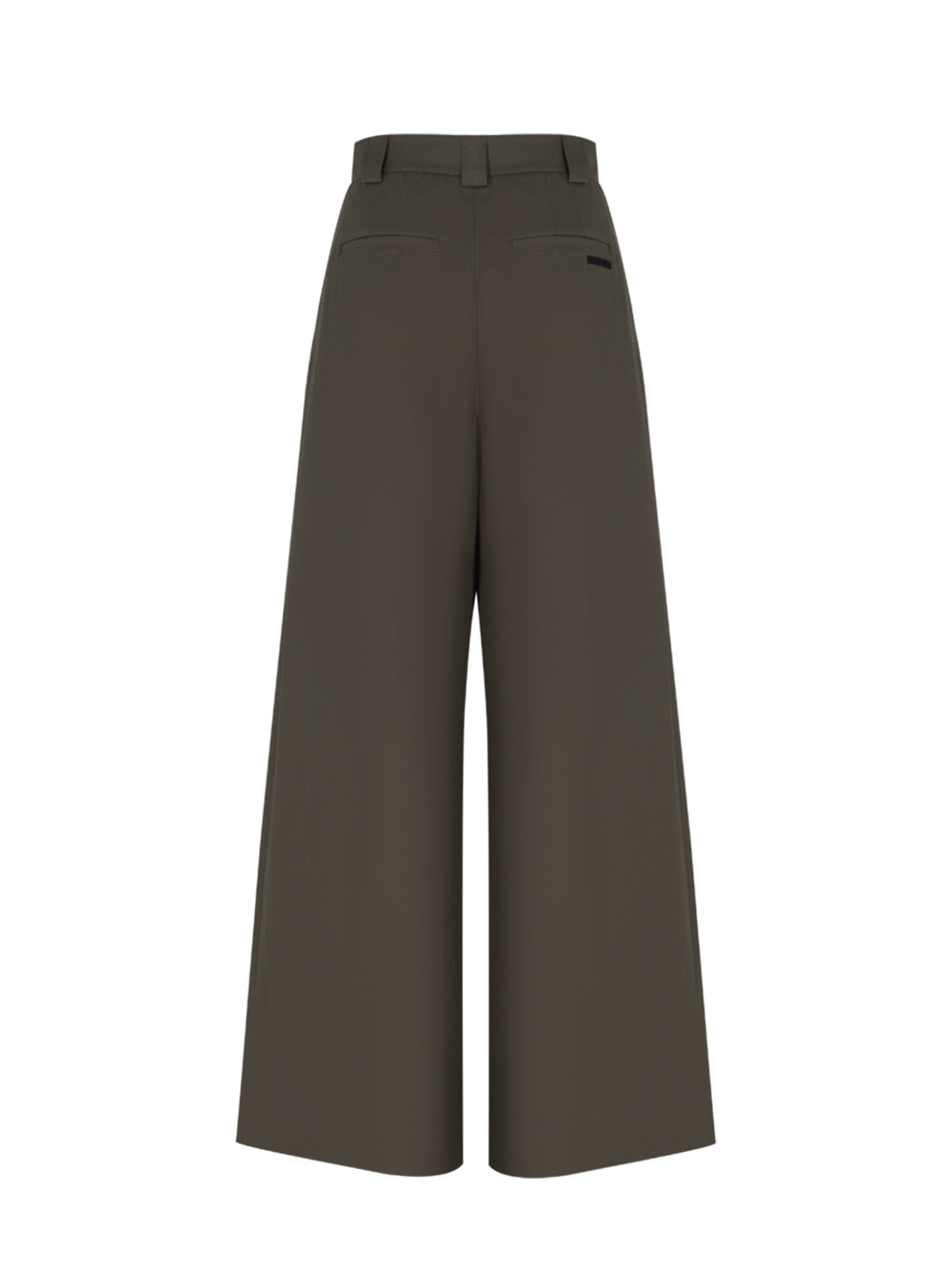 High Waisted Wide Leg Pant (Army Green)