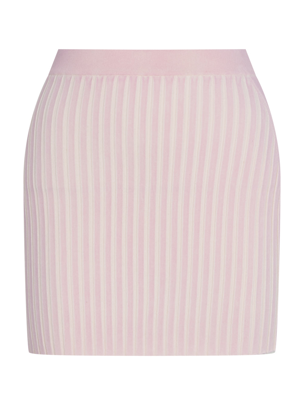 Mini Skirt In Rib-Knit (Ballerina Pink)