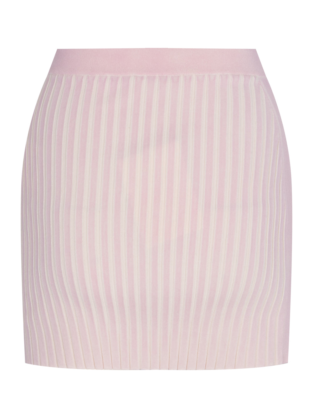 Mini Skirt In Rib-Knit (Ballerina Pink)