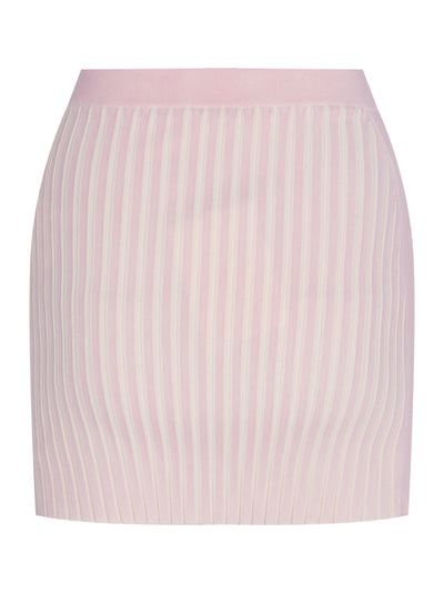 Mini Skirt In Rib-Knit (Ballerina Pink)