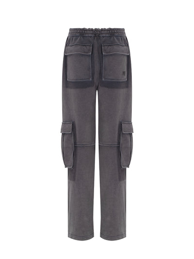 Oversized Cargo Sweatpants (Washed Shadow)