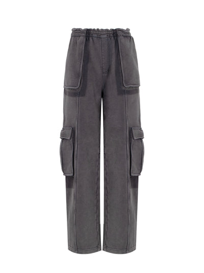 Oversized Cargo Sweatpants (Washed Shadow)