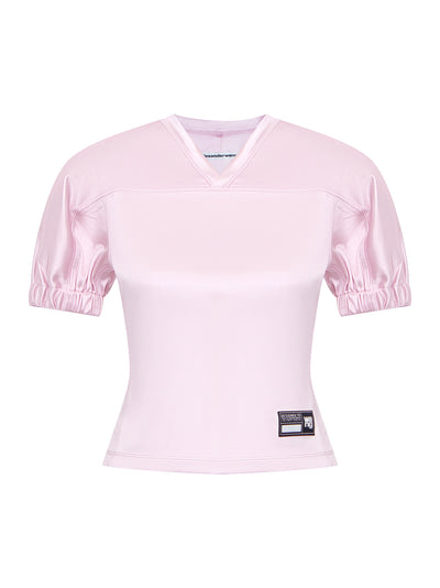 Padded Football Jersey Top (Ballerina Pink)