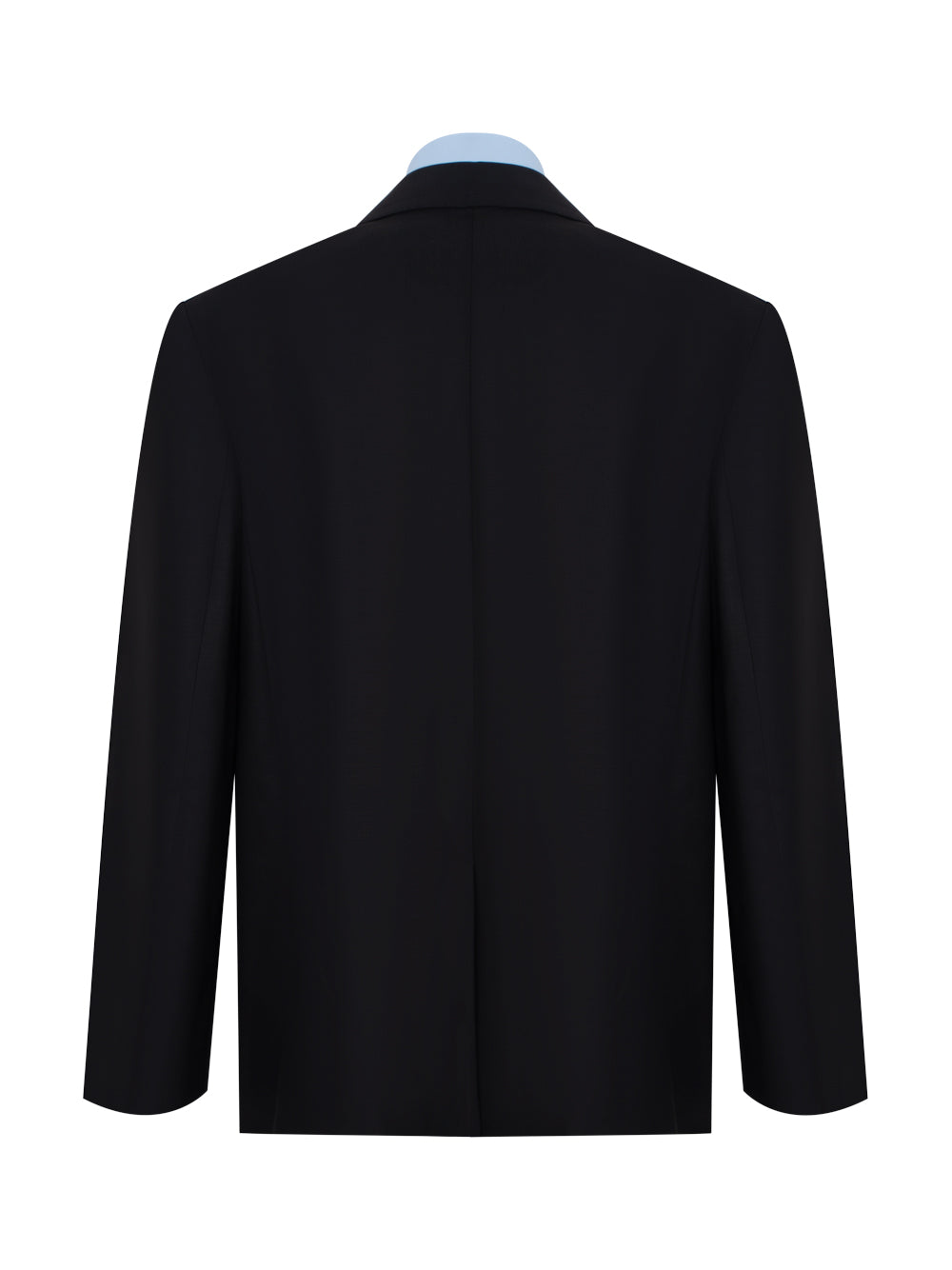 Pre-Styled Oversized Boxy Blazer With Poplin Dickies (Black)