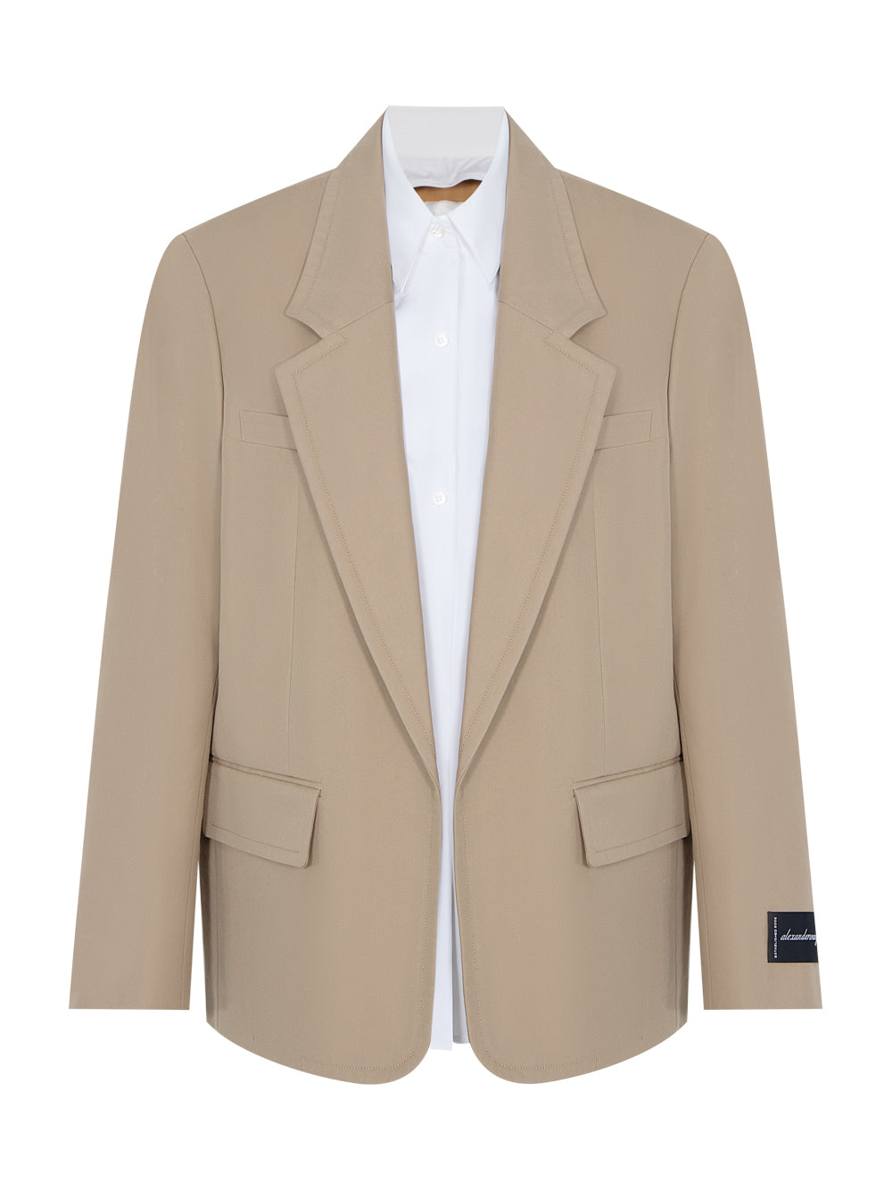 Pre-Styled Oversized Boxy Blazer With Poplin Dickies (Chino)