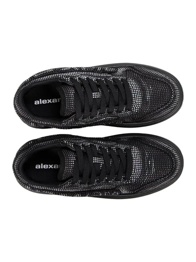 Puff Crystal Hotfix Sueded Sneaker (Grey Aged)