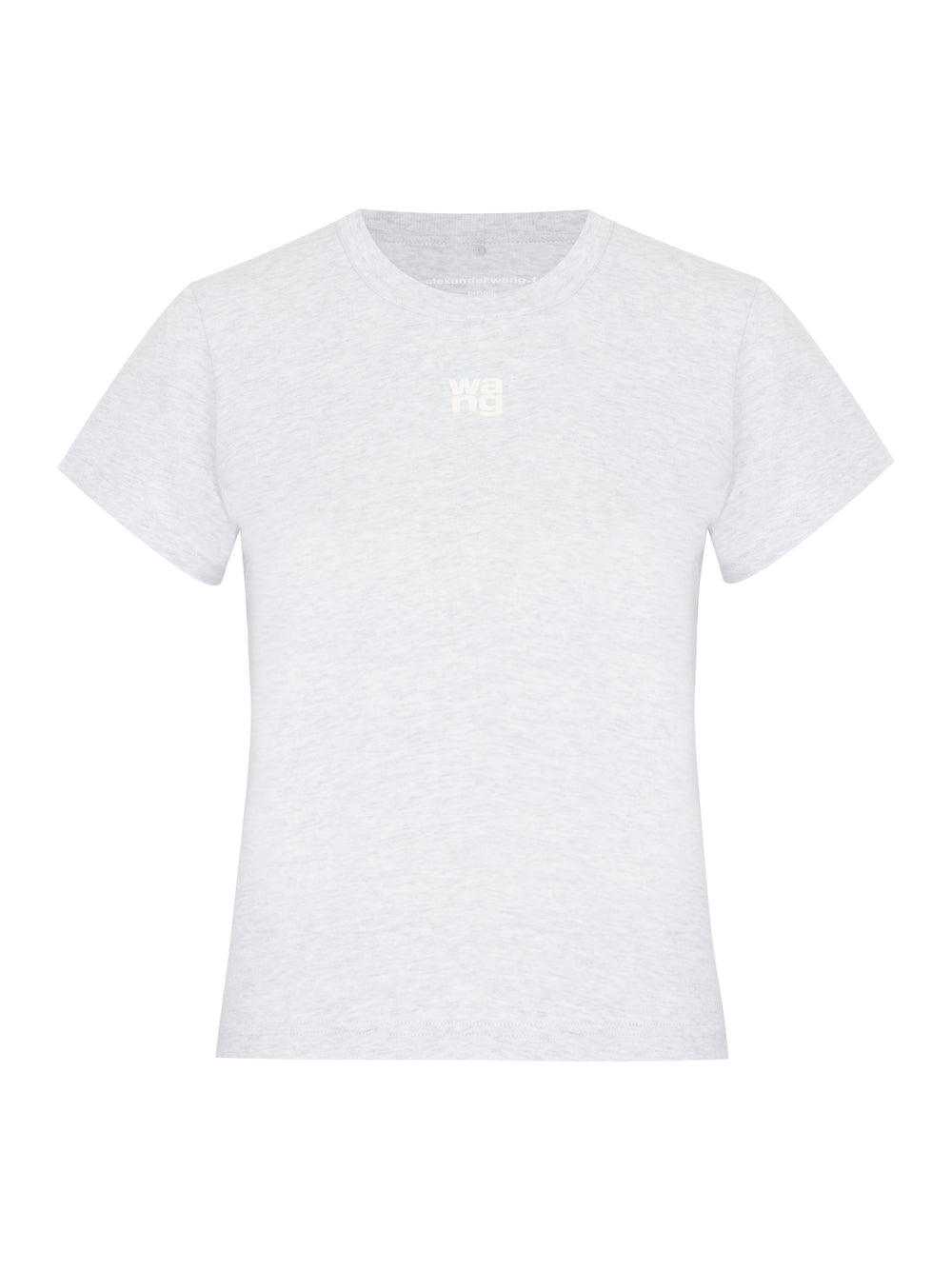 Puff Logo Shrunken Tee In Cotton Jersey (Light Heather Grey)