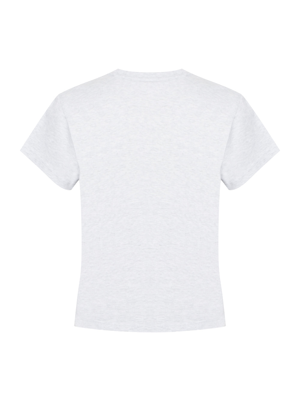Puff Logo Shrunken Tee In Cotton Jersey (Light Heather Grey)