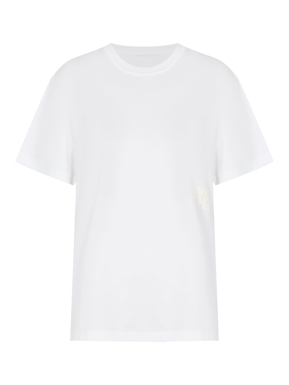 Puff Logo Shrunken Tee In Cotton Jersey (White)