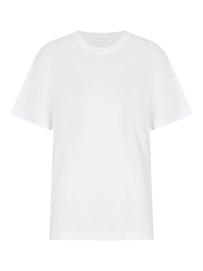 Puff Logo Shrunken Tee In Cotton Jersey (White)