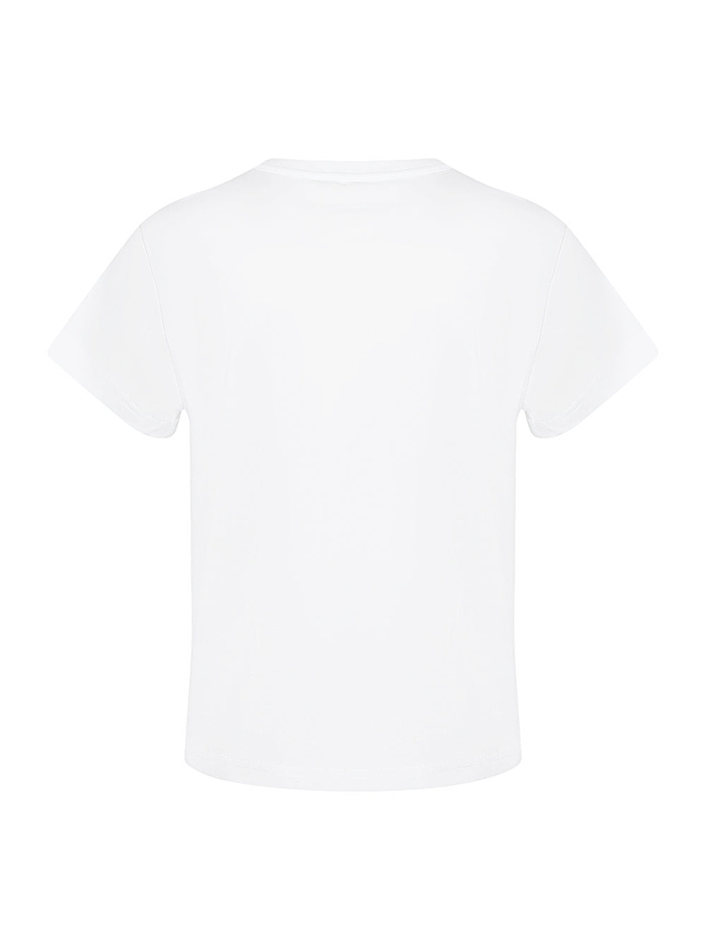 Puff Logo Shrunken Tee In Cotton Jersey (White)