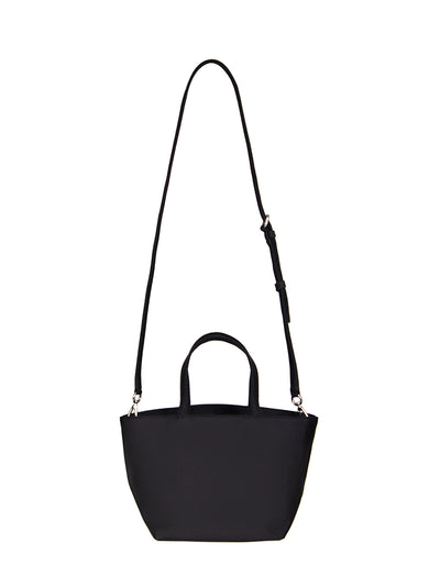 Punch Small Tote With Strap (Black)
