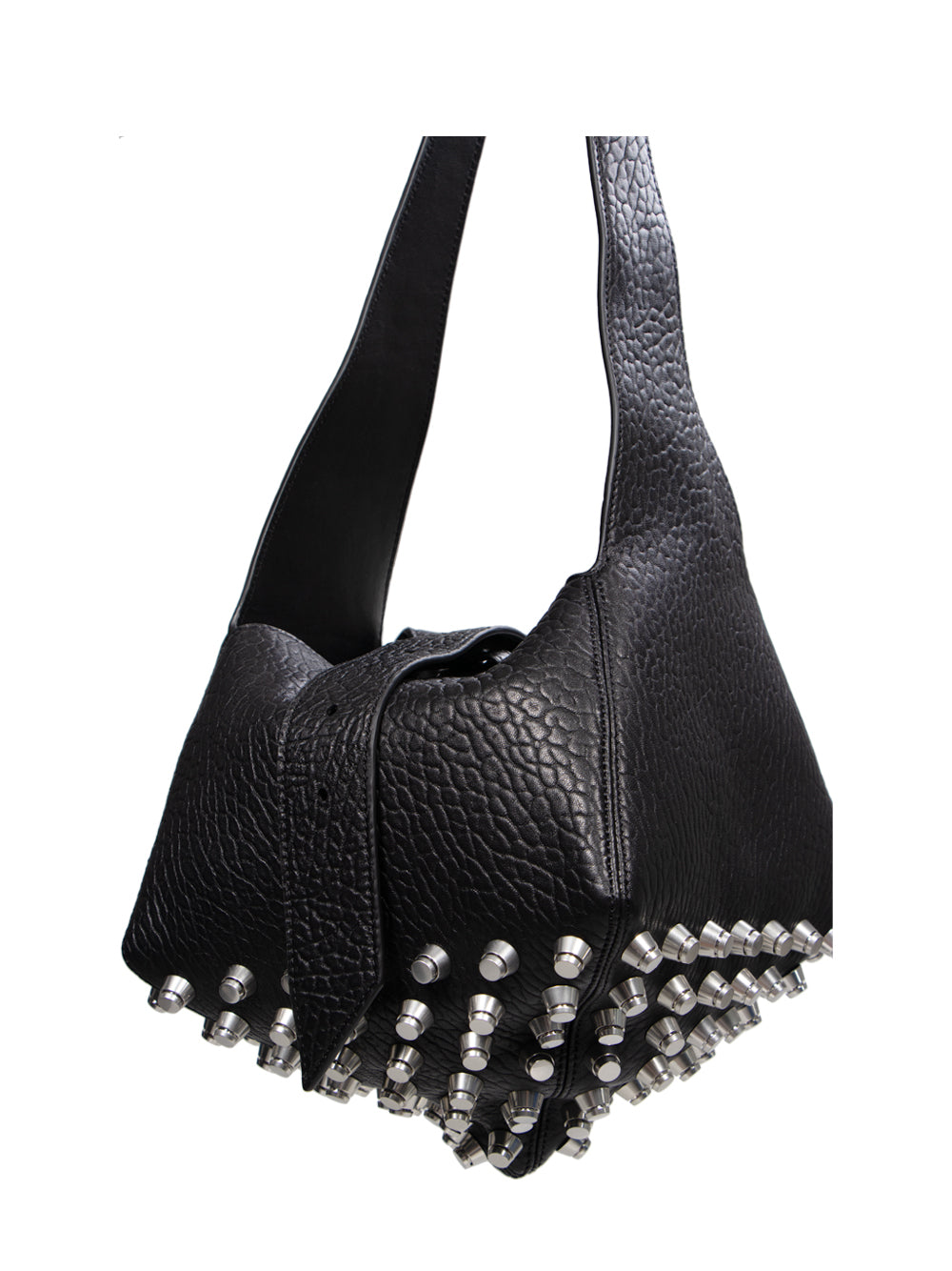 Rex Medium Hobo Bag (Black)