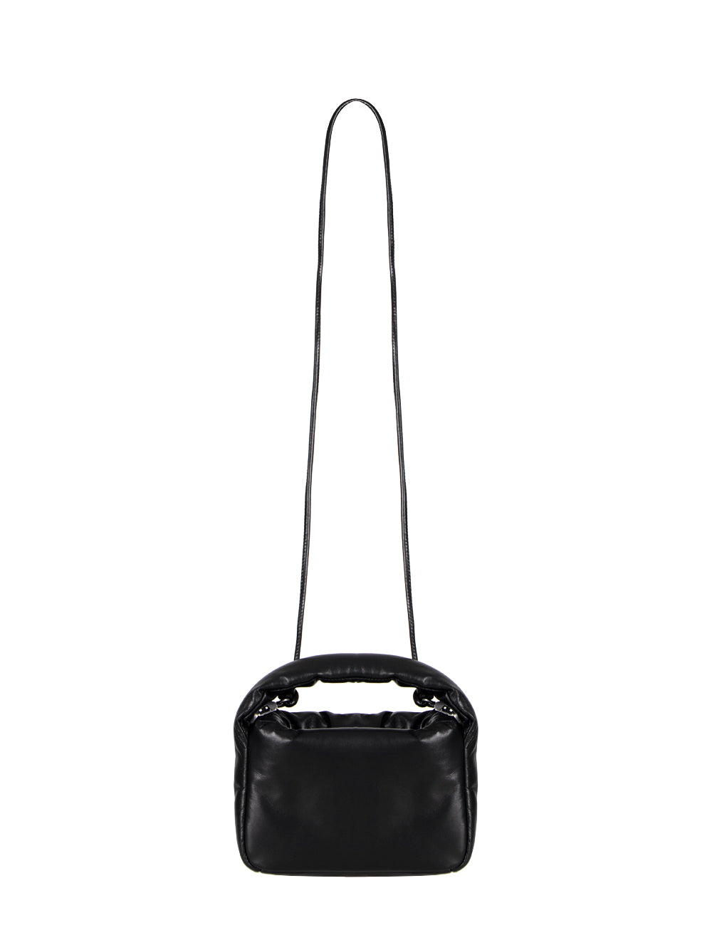 Ryan Puff Mini Bag in Lambskin Leather (Black)