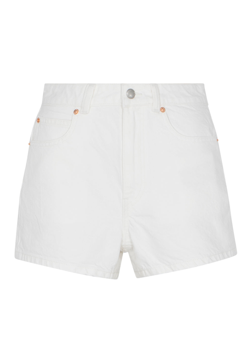 Shorty High Rise Shorts Logo Cut Out Embroidery (Vintage White)